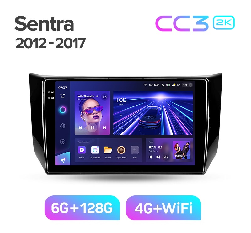 Магнитола TEYES NISSAN SENTRA 2012-2017 г CC3 2K 6128ГБ 4189000₽