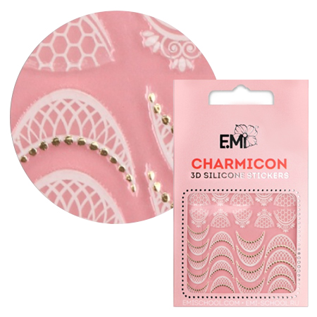 E.Mi, 3D-стикеры №108 Кружевные лунулы Charmicon 3D Silicone Stickers le frivole кружевные пэстисы hide