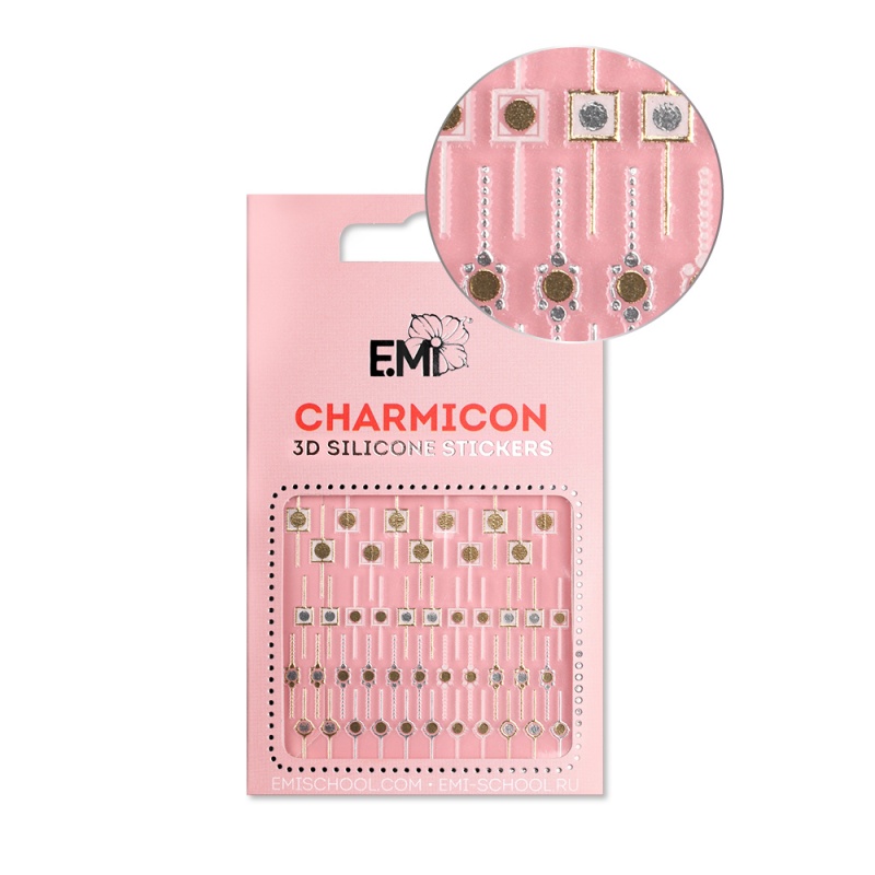 

E.Mi, 3D-стикеры №106 Цепи Charmicon 3D Silicone Stickers, Разноцветный