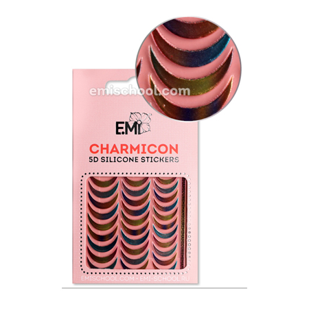 

E.Mi, 3D-стикеры №101 Лунулы Charmicon 3D Silicone Stickers*, Разноцветный