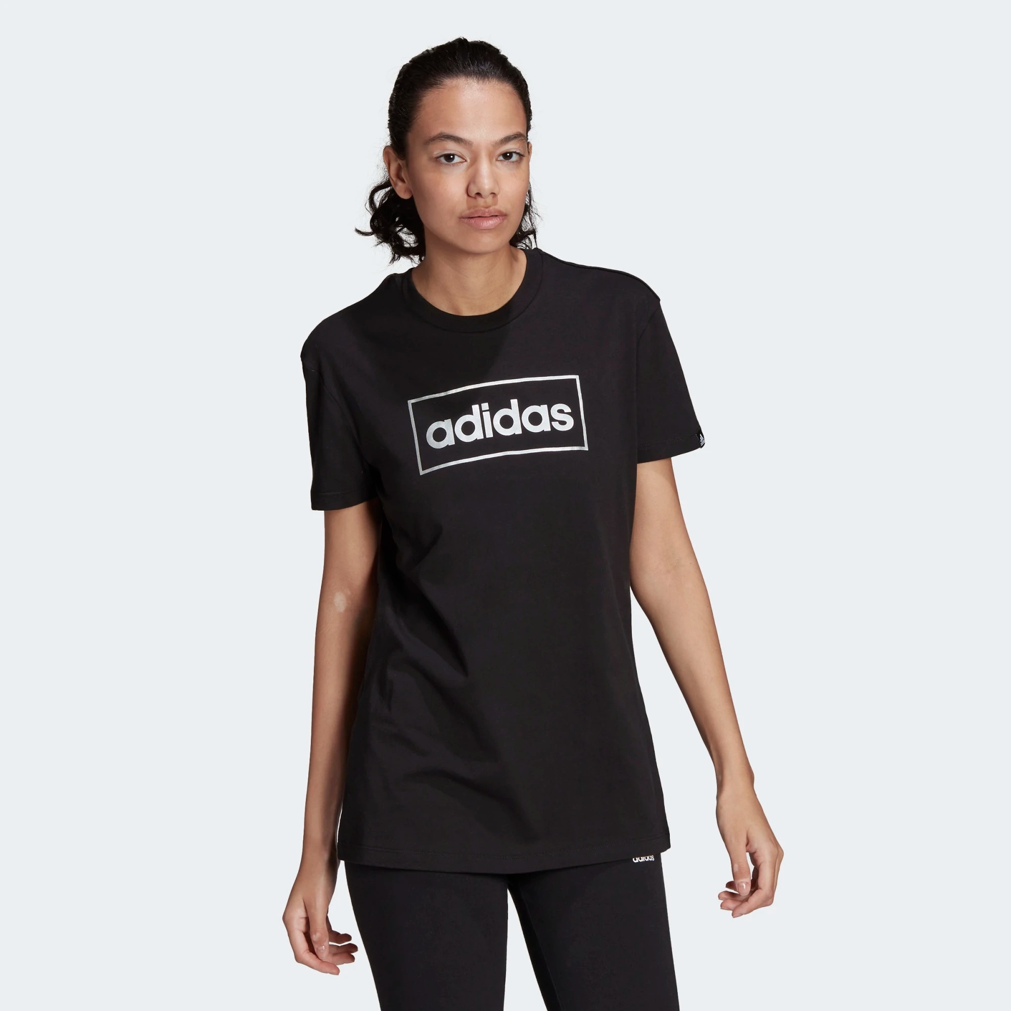 фото Футболка женская adidas w fl bx g tee черная xs