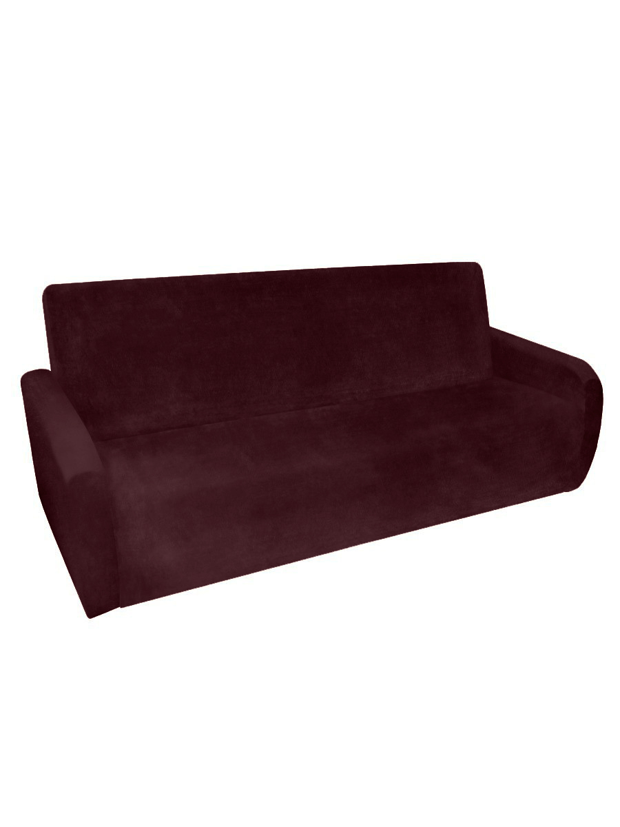 Чехол на трехместный диван-книжку с подлокотниками Виктория хоум декор Бруклин темно-бордо