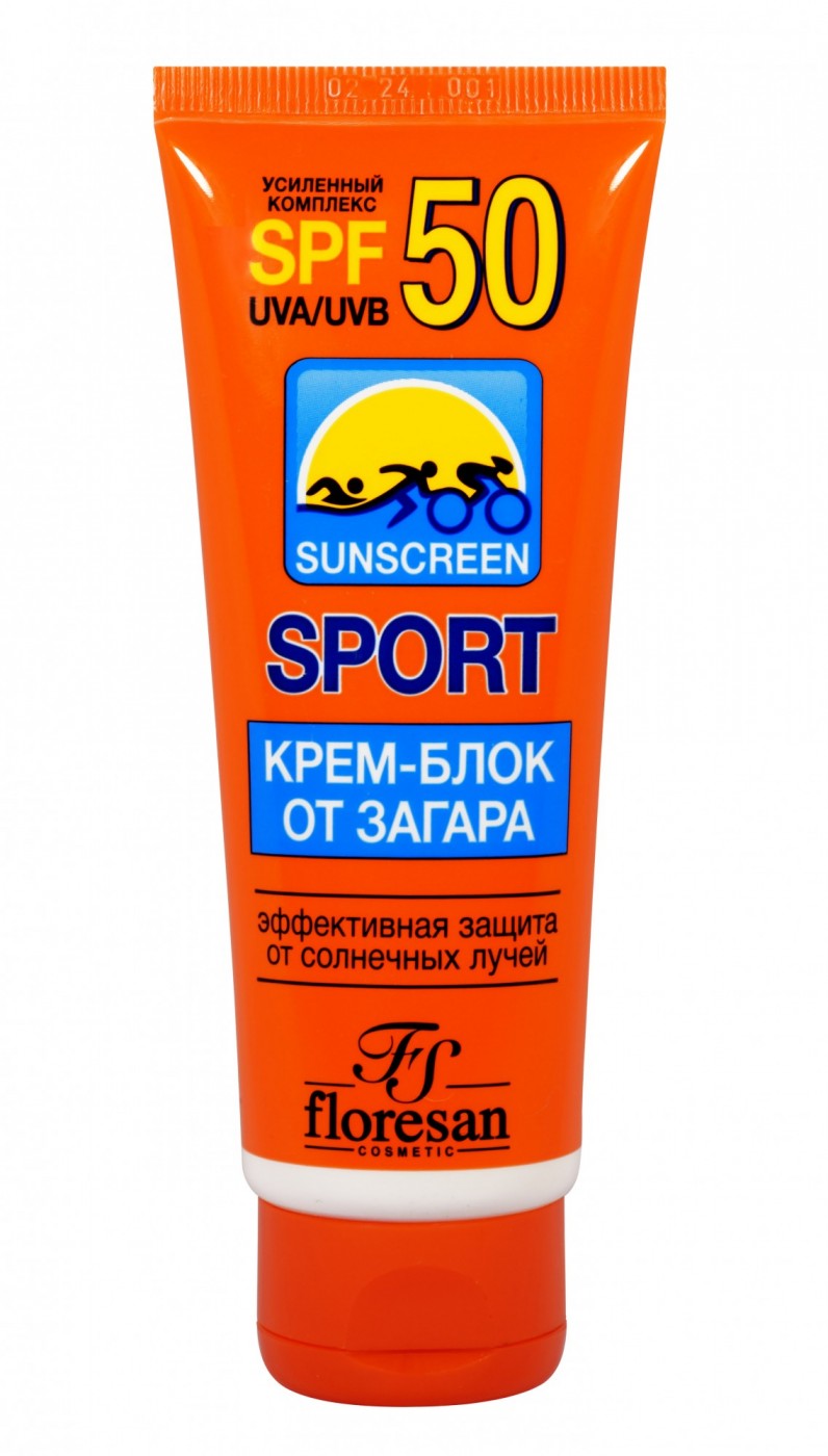 Солнцезащитный крем Floresan Sunscreen Sport SPF50 водостойкий 60 мл 558₽