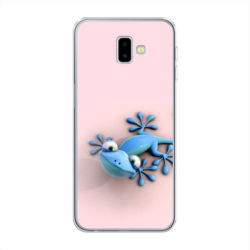 

Чехол Awog на Samsung Galaxy J6 Plus 2018 "Голубая ящерка", Разноцветный, 26950-2