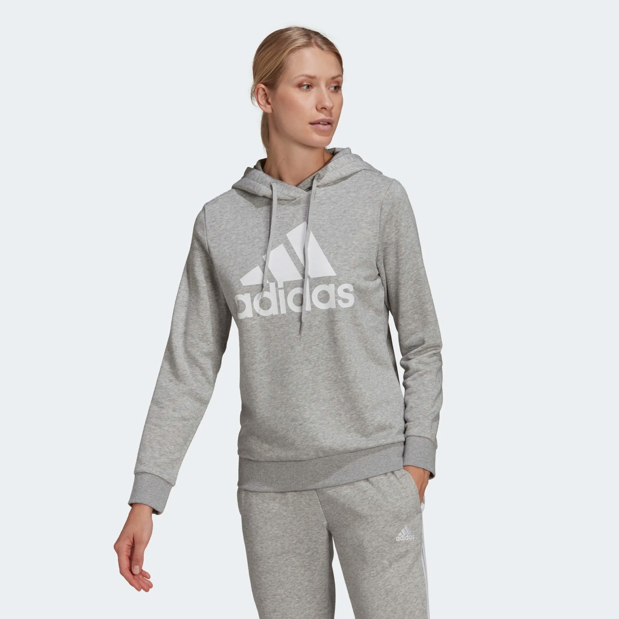 

Худи женское Adidas W Bl Ft Hd серое L, W Bl Ft Hd