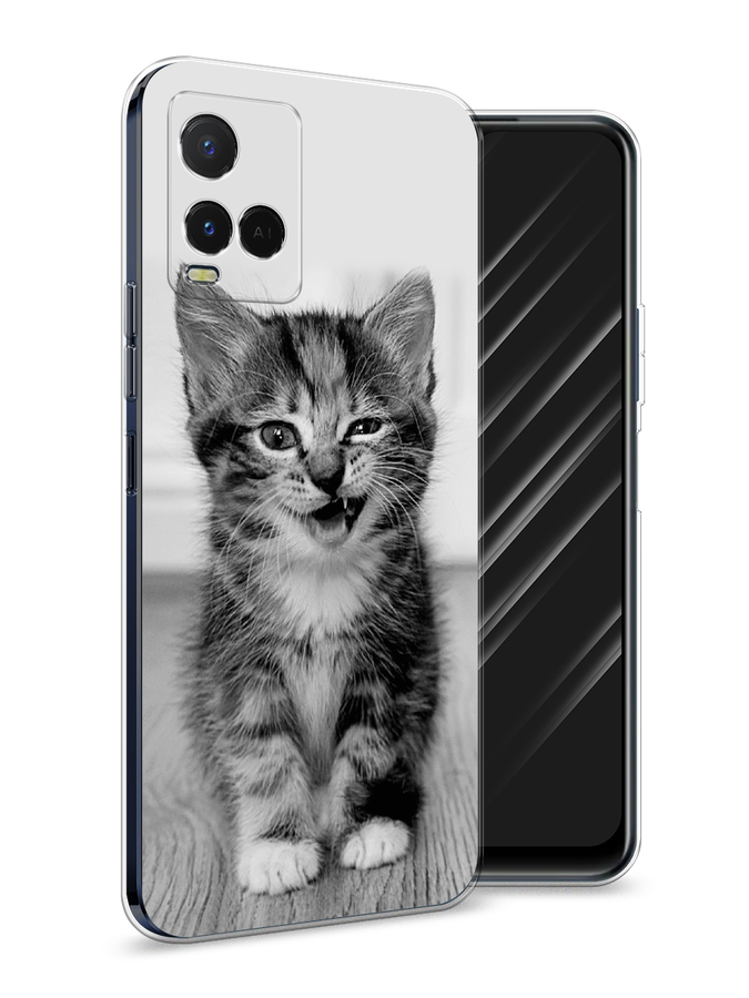 

Чехол Awog на Vivo Y21e "Подмигивающий котенок", Разноцветный, 266350-1