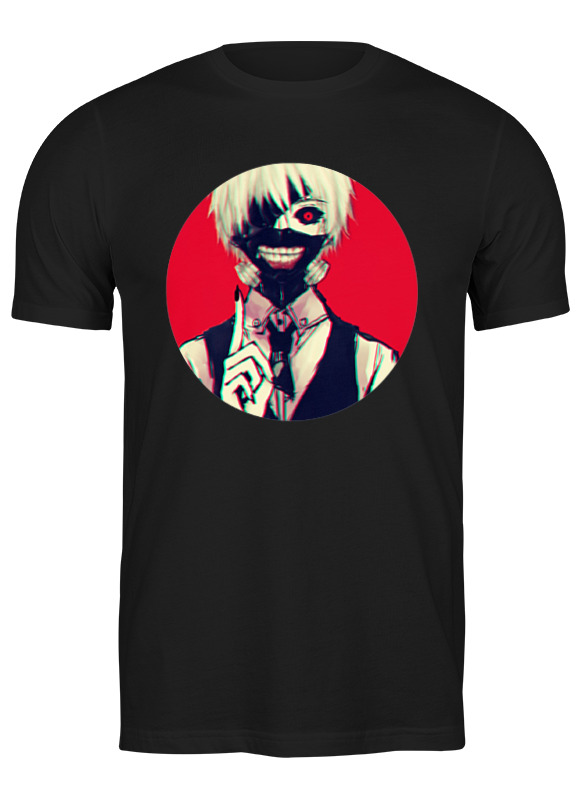 

Футболка мужская Printio Ken kaneki tokyo ghoul черная 3XL, Черный, Ken kaneki tokyo ghoul