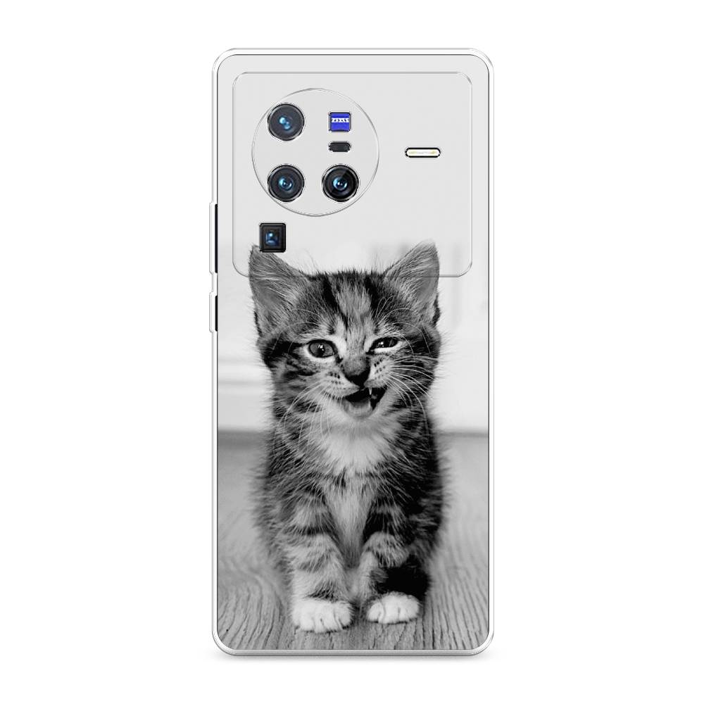 

Чехол Awog на Vivo X80 Pro "Подмигивающий котенок", Разноцветный, 266650-1