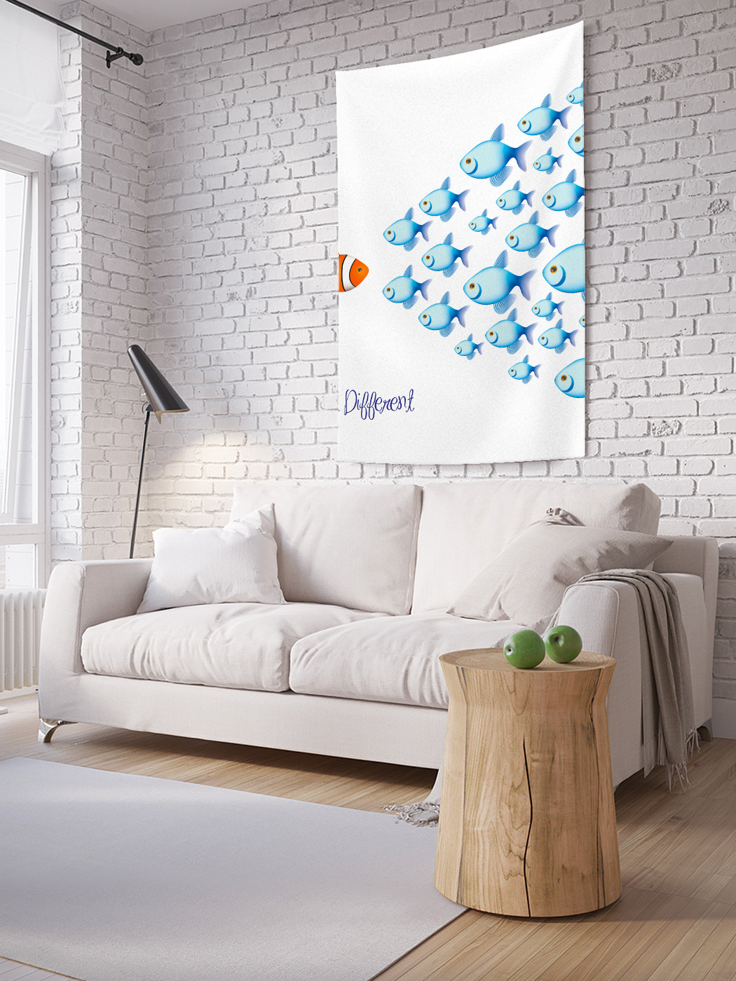 

Вертикальное фотопанно на стену JoyArty Думай иначе 100x150 см, Думай иначе