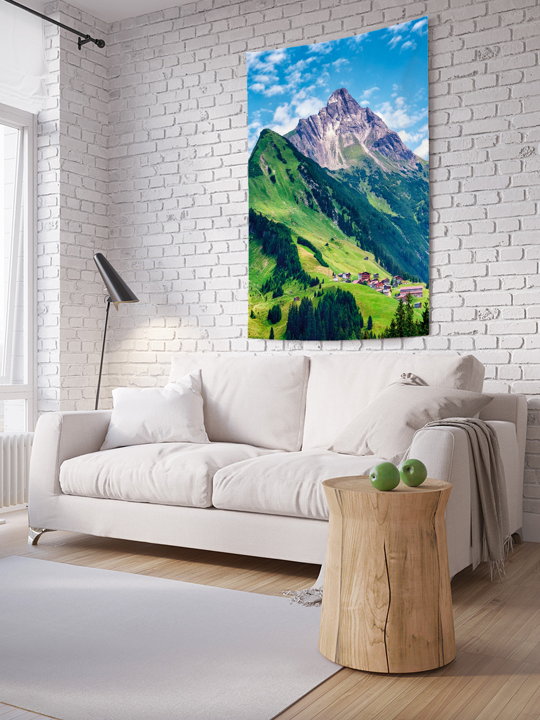 

Вертикальное фотопанно на стену JoyArty Зеленые горы 100x150 см, Зеленые горы