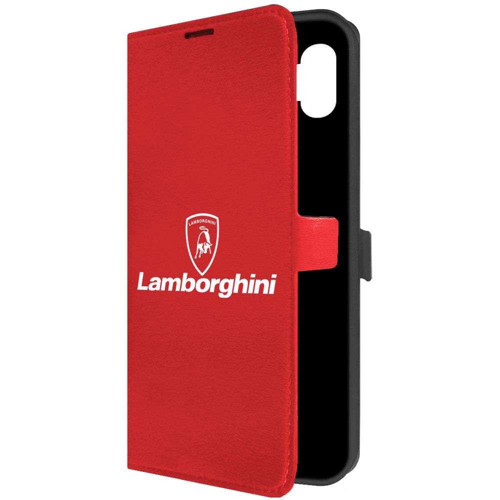 

Чехол-книжка Krutoff Eco Book для Samsung Galaxy A04 Lamborghini, Красный