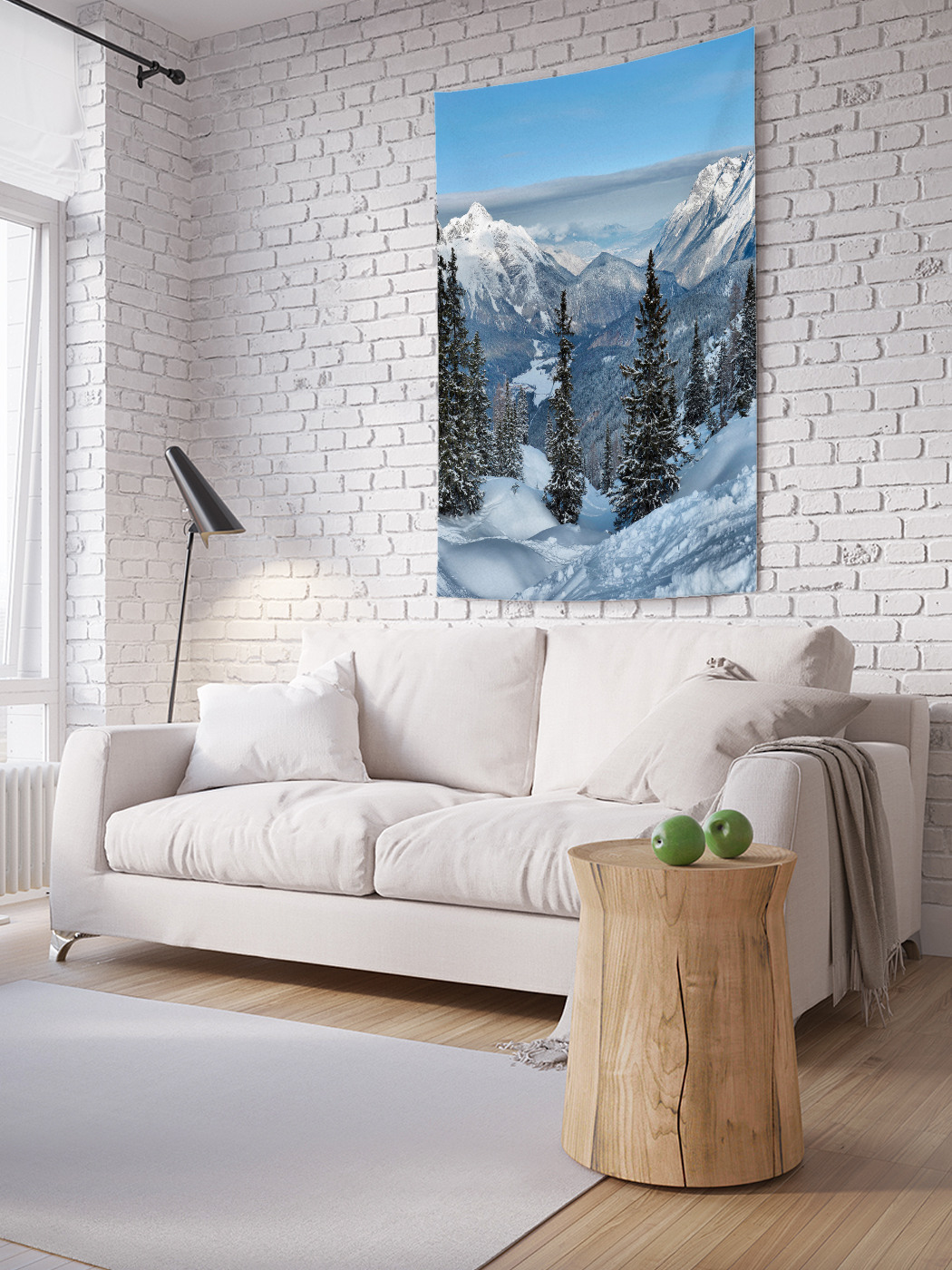 

Вертикальное фотопанно на стену JoyArty Ели на горах 100x150 см, Ели на горах