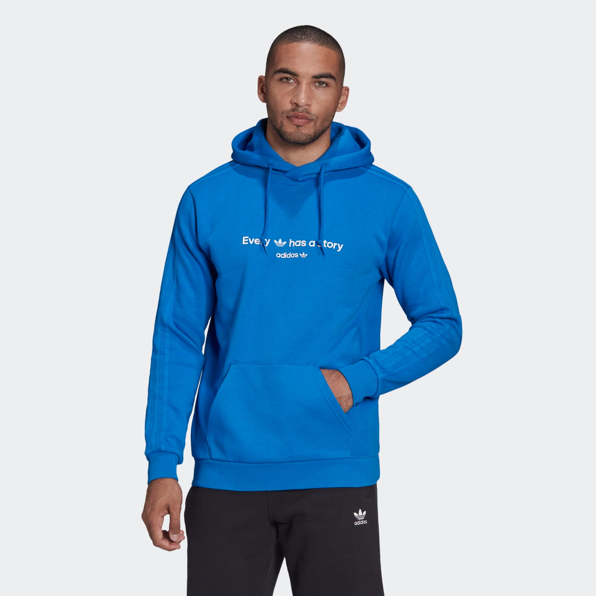 фото Худи мужское adidas trefoil c hoody синее xl