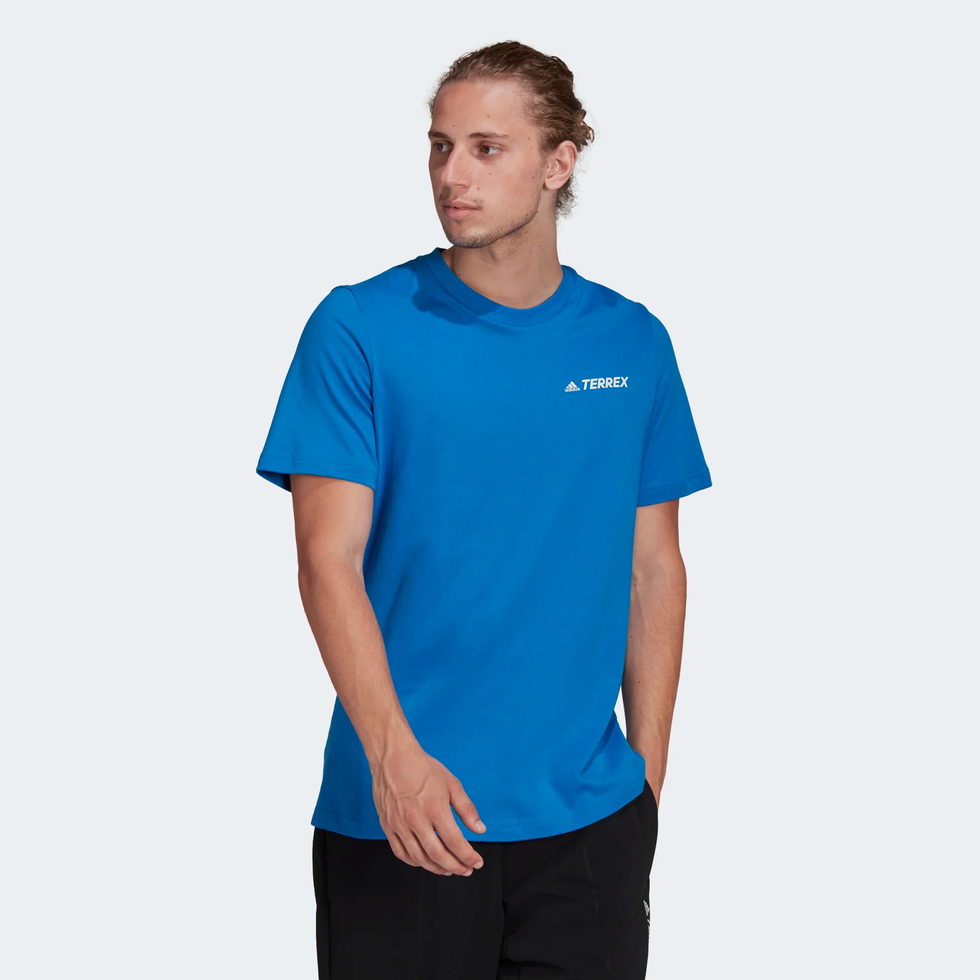 фото Футболка мужская adidas tx mou lan tee синяя xl