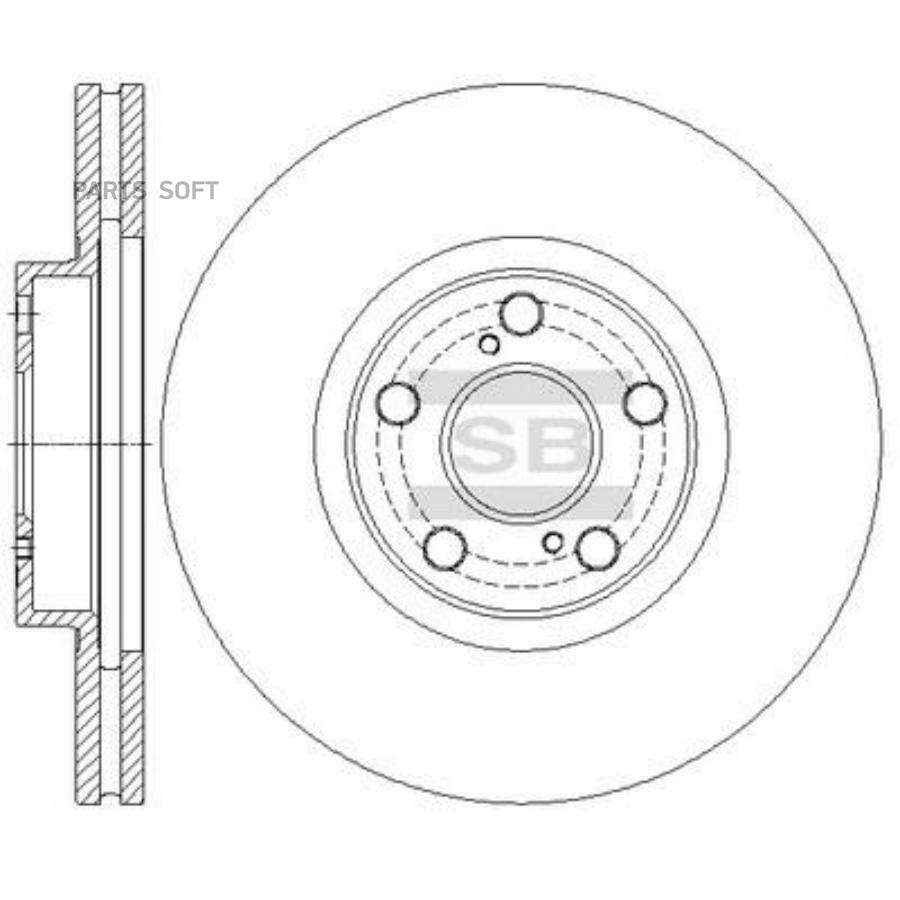 

Диск Тормозной Sangsin brake арт. SD4046