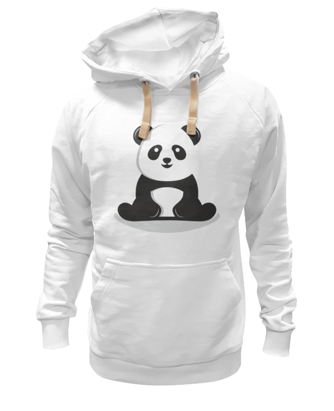 

Худи унисекс Printio panda белое XL, Белый, panda