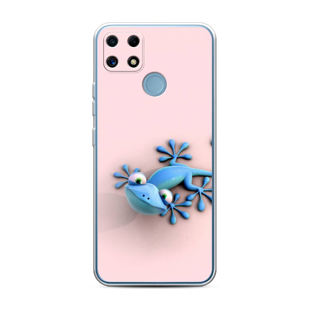 

Чехол Awog на Realme C25/C25s "Голубая ящерка", Разноцветный, 256950-2