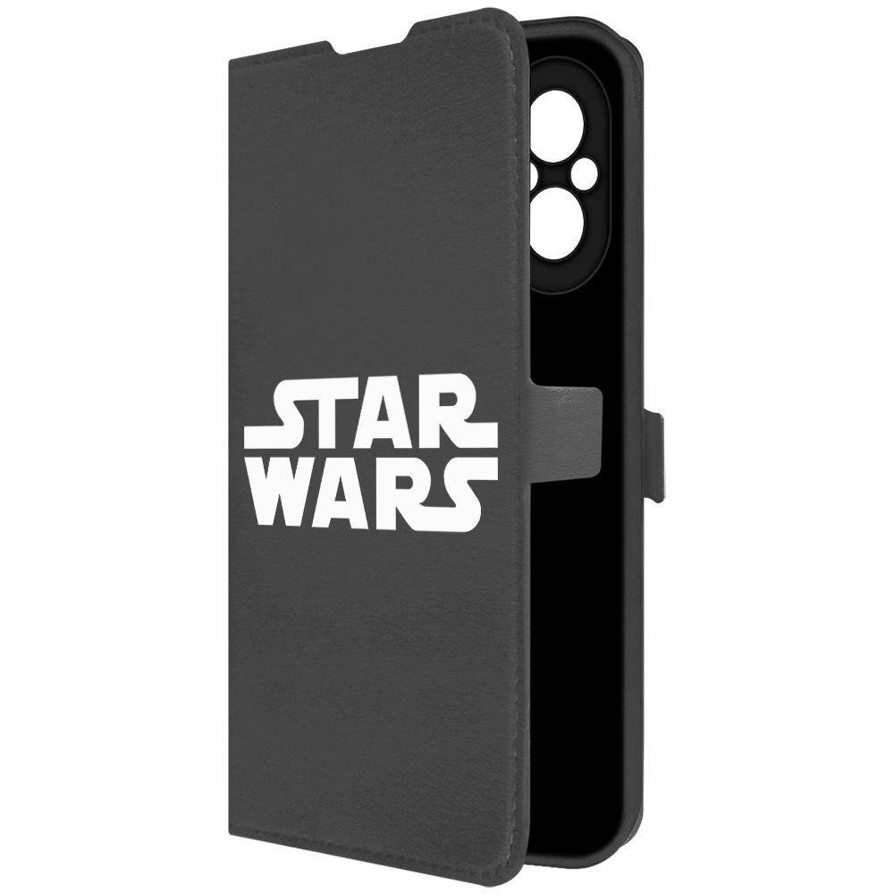 

Чехол-книжка Krutoff Eco Book для Realme C67 Star Wars (Звездные Войны) (черный)