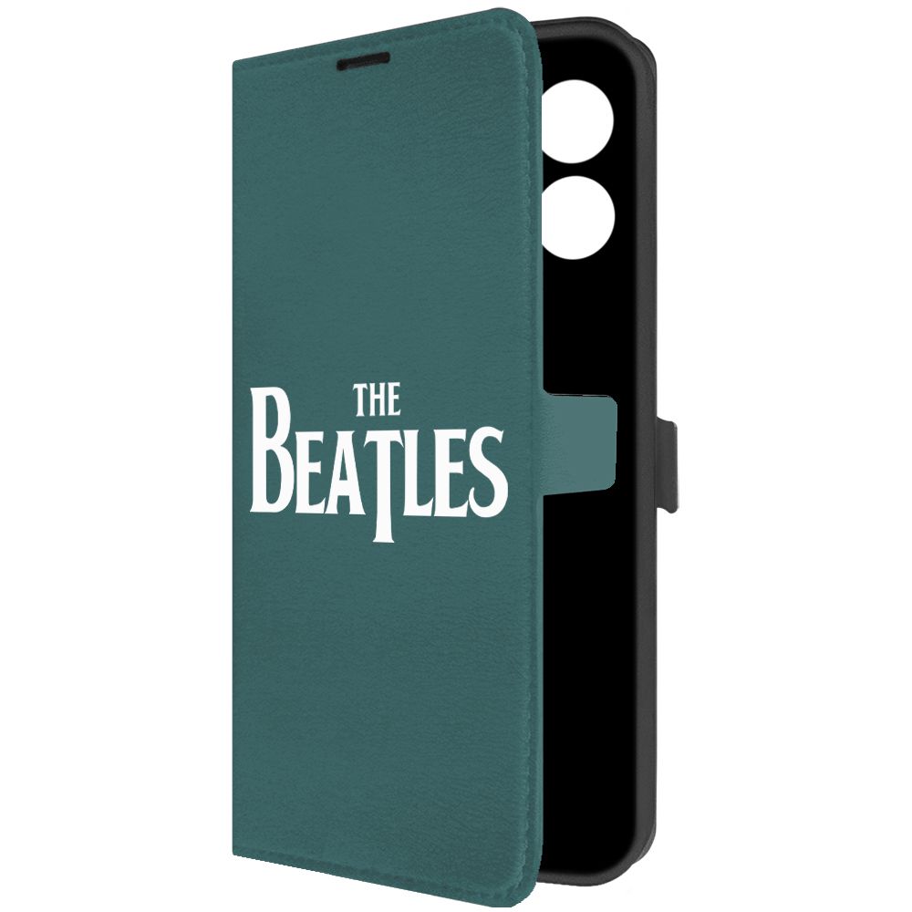 

Чехол-книжка Krutoff Eco Book для Realme C55 Beatles зелёный опал, Зеленый