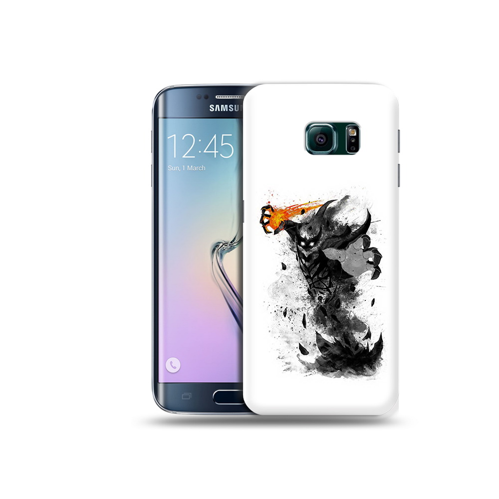 

Чехол MyPads Tocco для Samsung Galaxy S6 Edge nevermore черно белый, Прозрачный, Tocco