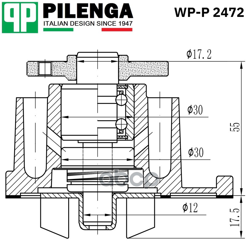 

Насос Водяной Wp-P 2472 Nsii0019773656 PILENGA арт. WPP2472
