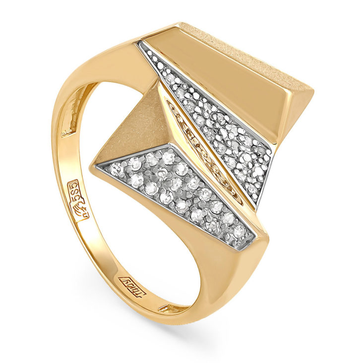 

Кольцо из желтого золота с бриллиантом р. 17,5 Kabarovsky 11-2920-1000, 11-2920-1000