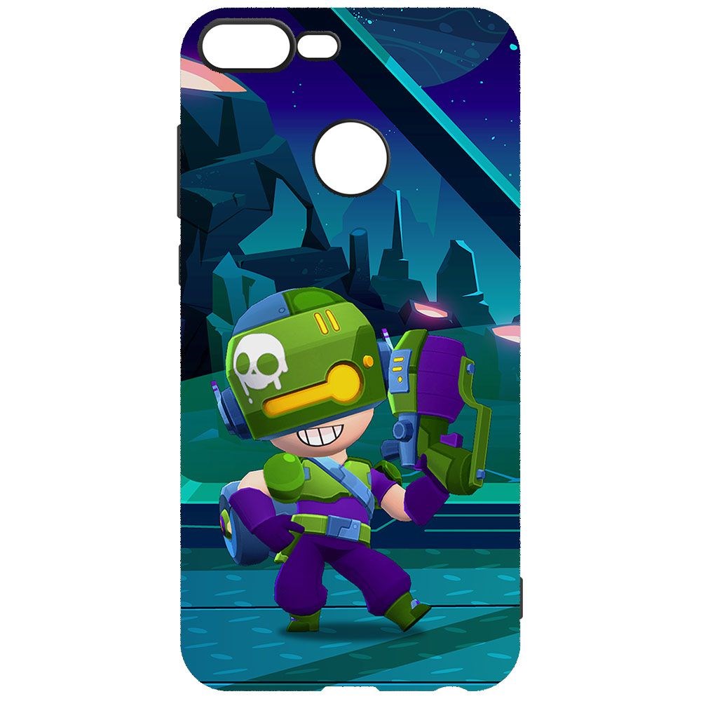 

Чехол-накладка Krutoff Brawl Stars - Контрабандистка Пенни для Honor 9 Lite, Черный