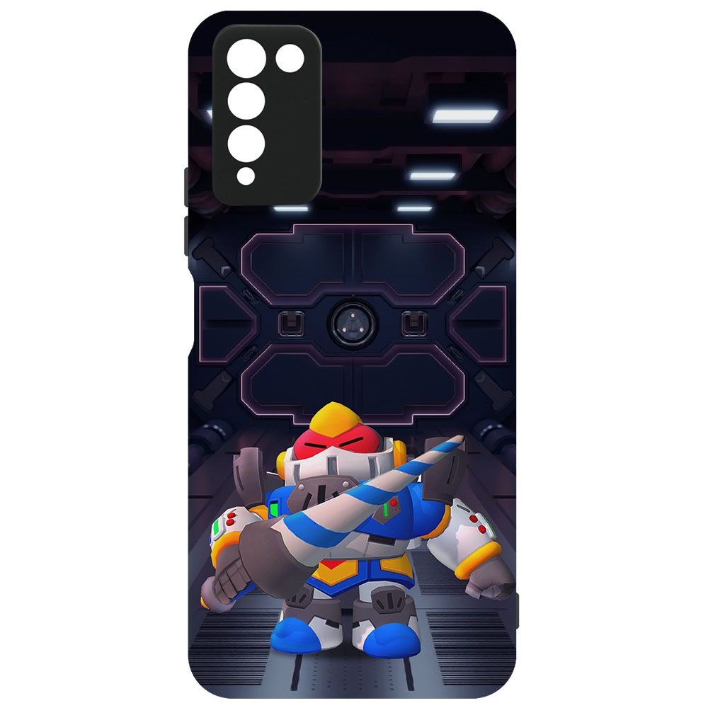 

Чехол-накладка Krutoff Brawl Stars - Паладин Вольт-Меха для Honor 10X Lite, Черный