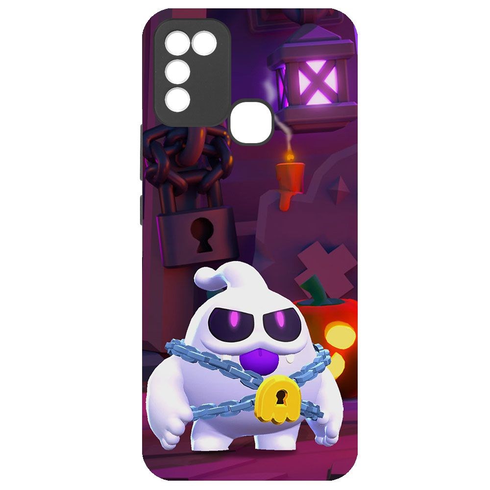 

Чехол-накладка Krutoff Brawl Stars - Призрак Скуик для INFINIX Hot 10 Play