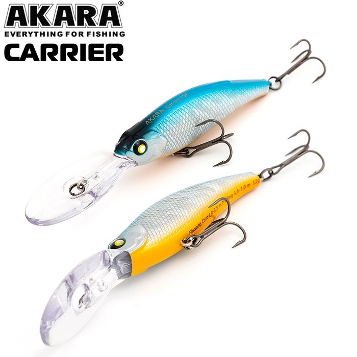 

Воблер Akara Carrier 75F 12 гр 3/7 oz 2,9 in A82, Разноцветный, Carrier