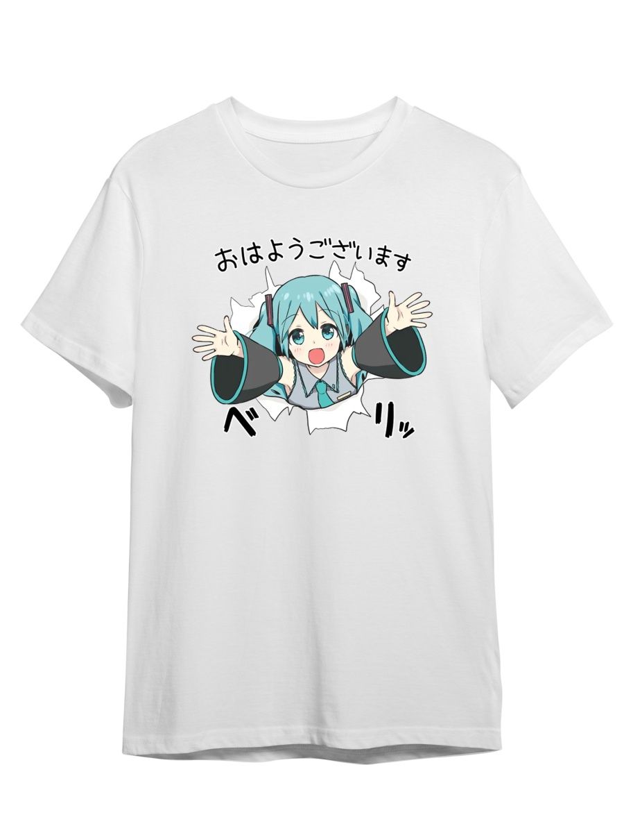 

Футболка унисекс СувенирShop Мику Хатсуне/Вокалоиды/Vocaloid 5 белая 3XL, "Мику Хатсуне/Вокалоиды/Vocaloid" 5