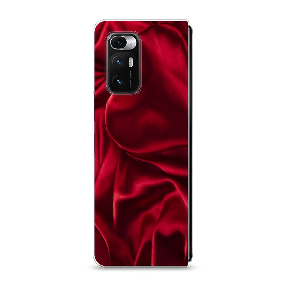 фото Силиконовый чехол "текстура красный шелк" на xiaomi mi mix fold awog