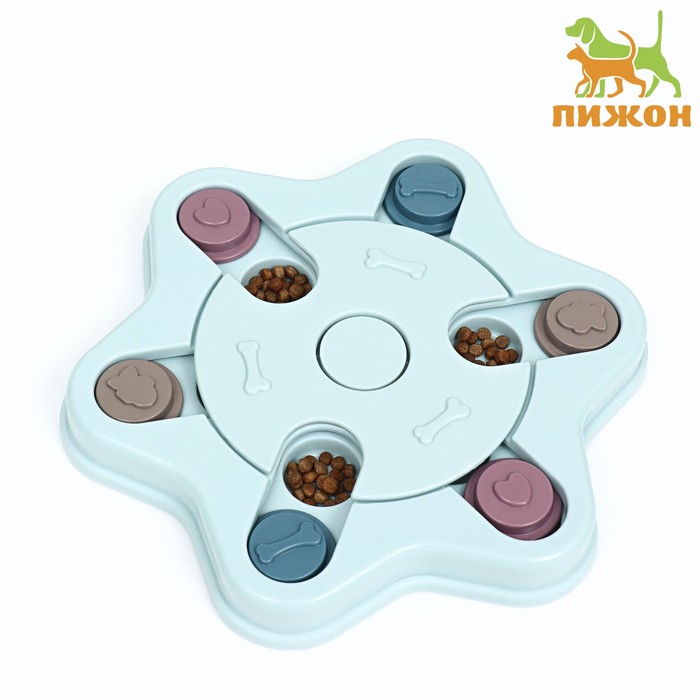 

Игрушка для кошек Пижон, Звезда, для лакомств, голубая, пластик, 24 х 3 см, Звезда