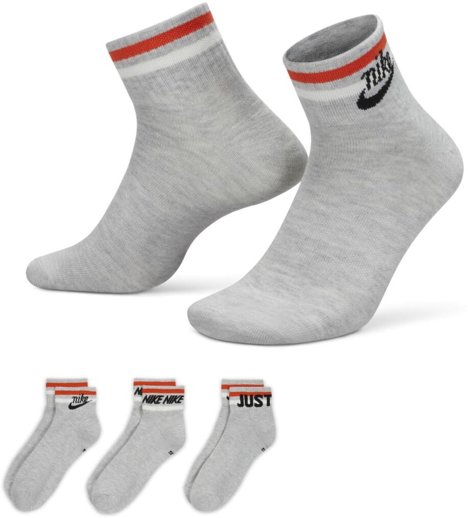 

Комплект носков унисекс Nike Everyday Essential Ankle Socks 3P серых L, Everyday Essential Ankle Socks 3P