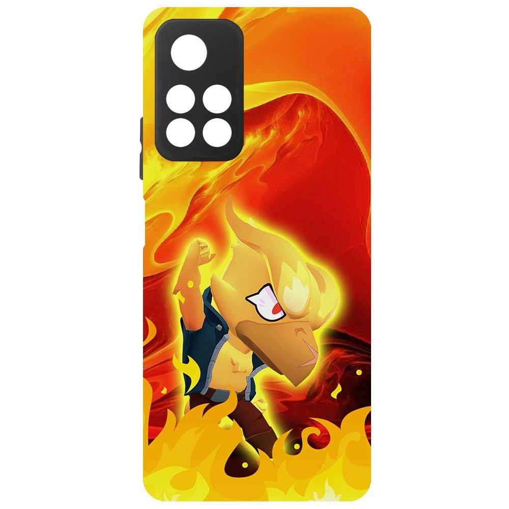 

Чехол-накладка Krutoff Brawl Stars - Ворон-Феникс для Xiaomi Poco M4 Pro 5G, Черный