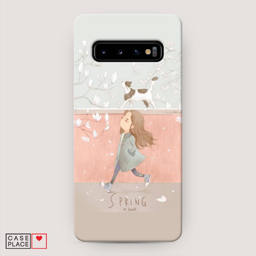 

Пластиковый чехол "Девочка-весна" на Samsung Galaxy S10 +, 27120-5