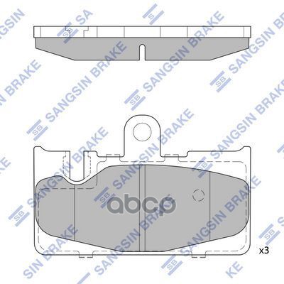 

Колодки Задние Lexus Ls430 00-06 Sp1772 Sangsin brake арт. SP1772