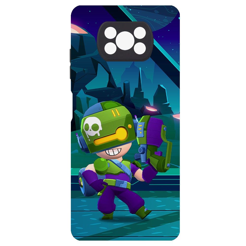 

Чехол-накладка Krutoff Brawl Stars - Контрабандистка Пенни для Xiaomi Poco X3, Черный