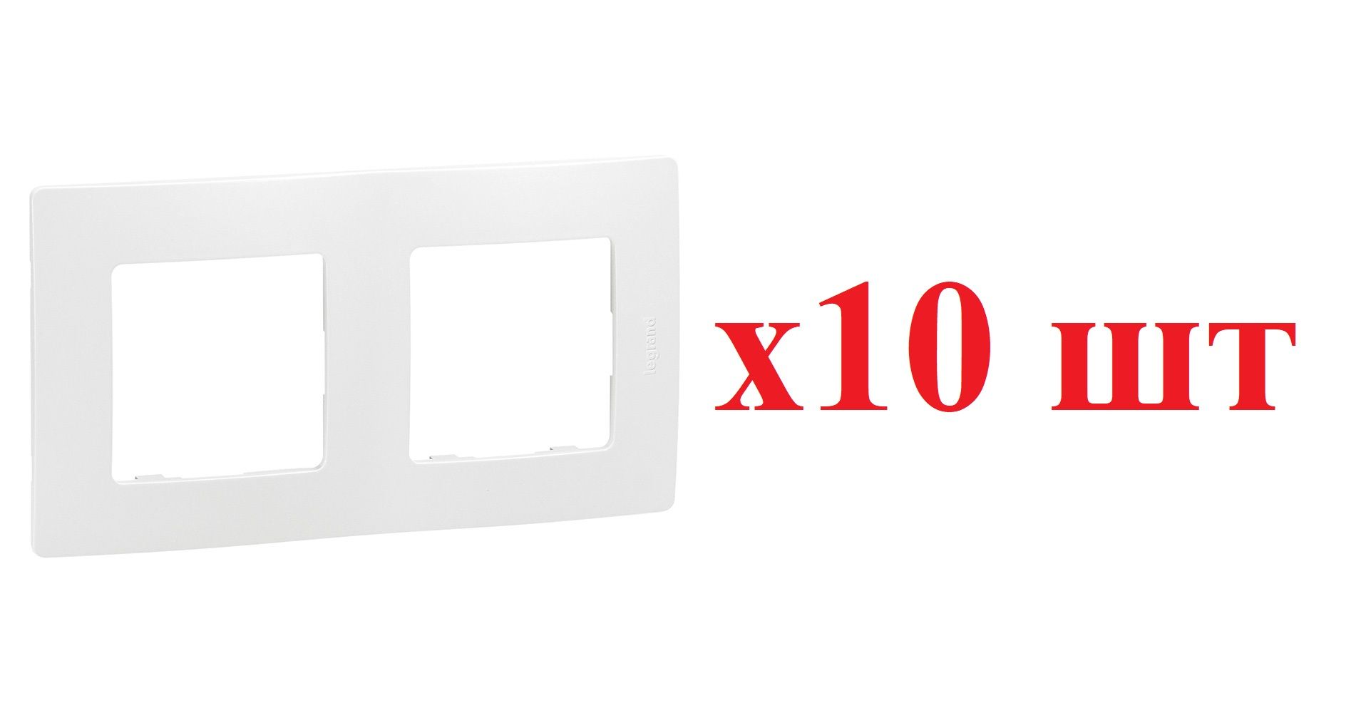 

Legrand Etika Бел Рамка 2-ая 672502 (10шт), Белый, Рамка 2-ая_Горизонтальная