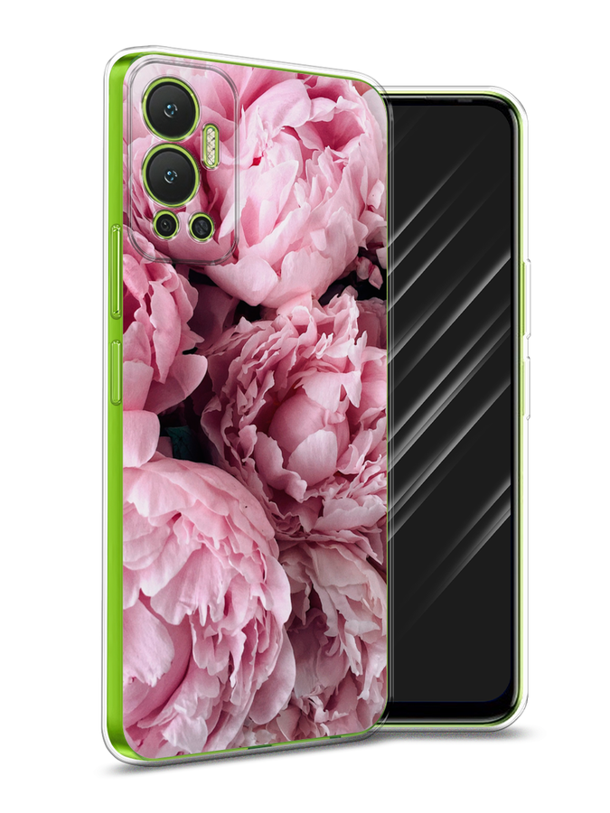 

Чехол Awog на Infinix Hot 12 "Нежные пионы", Разноцветный, 3101350-8
