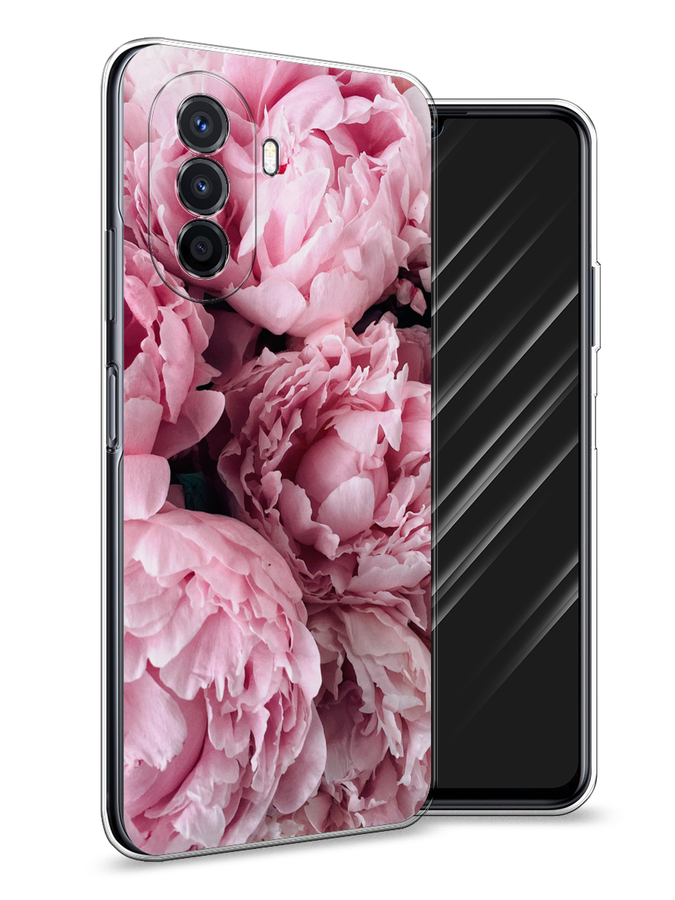 

Чехол Awog на Huawei Nova Y70 "Нежные пионы", Разноцветный, 6109150-8