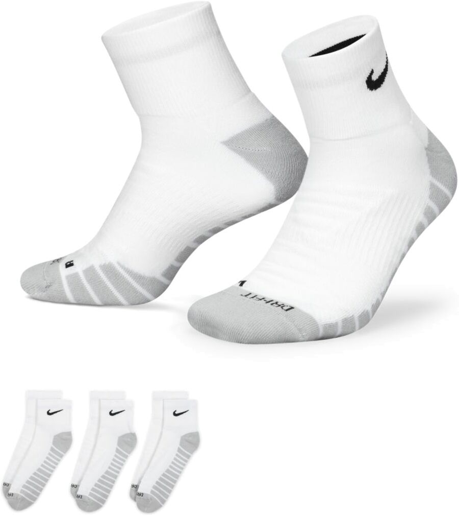 

Комплект носков унисекс Nike U Dry Cushion Quarter Training Sock 3P серых M, Серый, U Dry Cushion Quarter Training Sock 3P