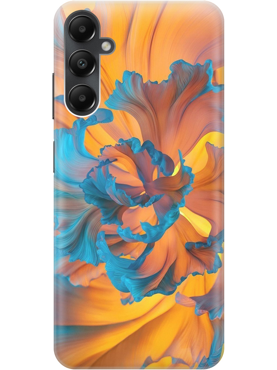 

Силиконовый чехол на Samsung Galaxy A05s с принтом "Желто-синий цветок" прозрачный, Голубой;желтый, 20010103