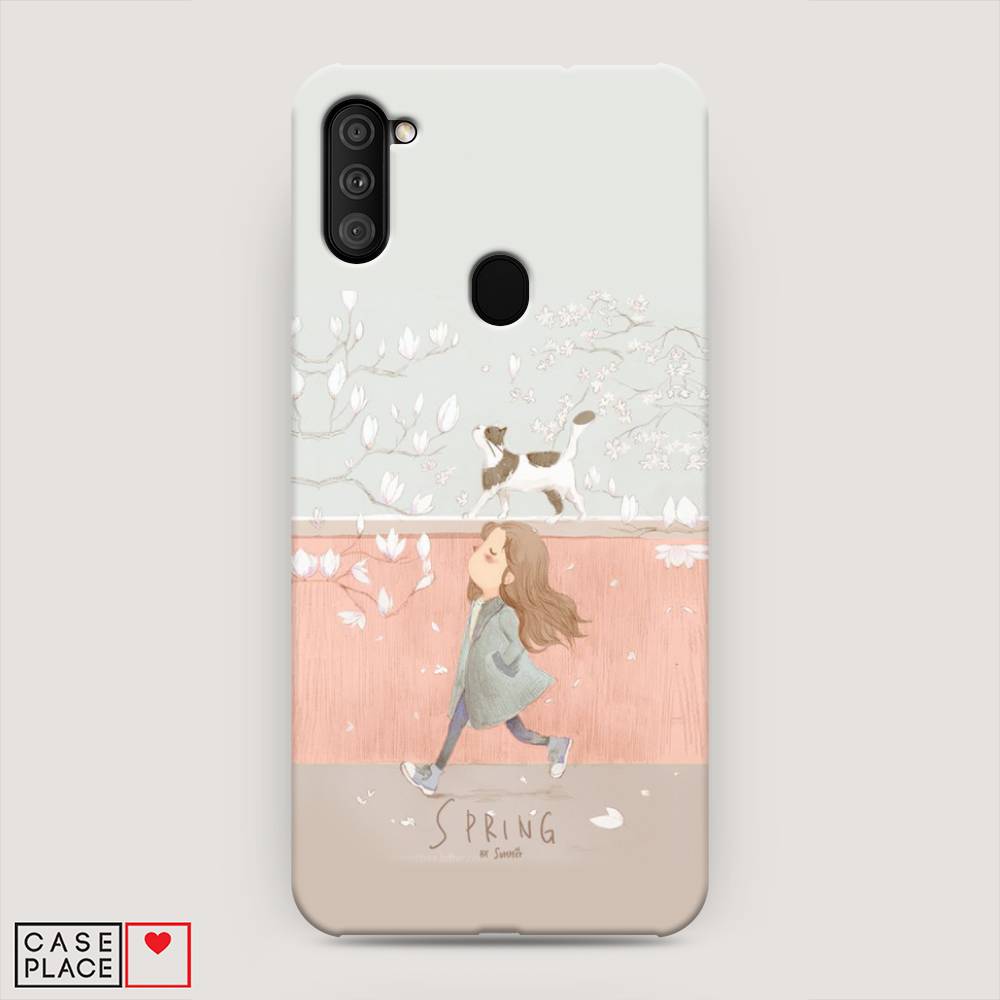 

Пластиковый чехол "Девочка-весна" на Samsung Galaxy M11, 2100620-5