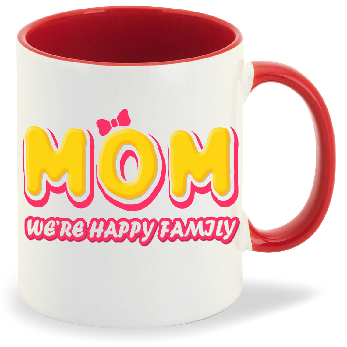 

Кружка CoolPodarok Прикол Семья Mom were happy family, Прикол Семья Mom were happy family
