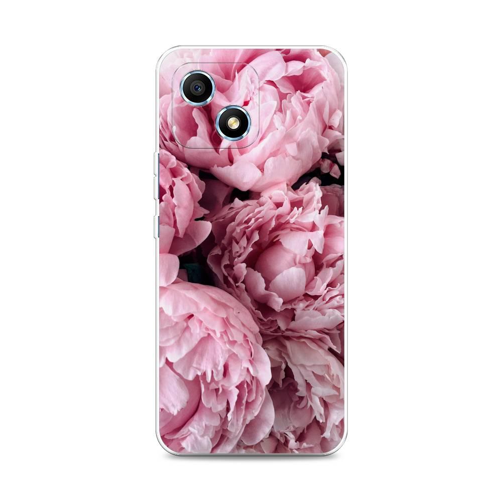 фото Силиконовый чехол "нежные пионы" на honor play 30 awog
