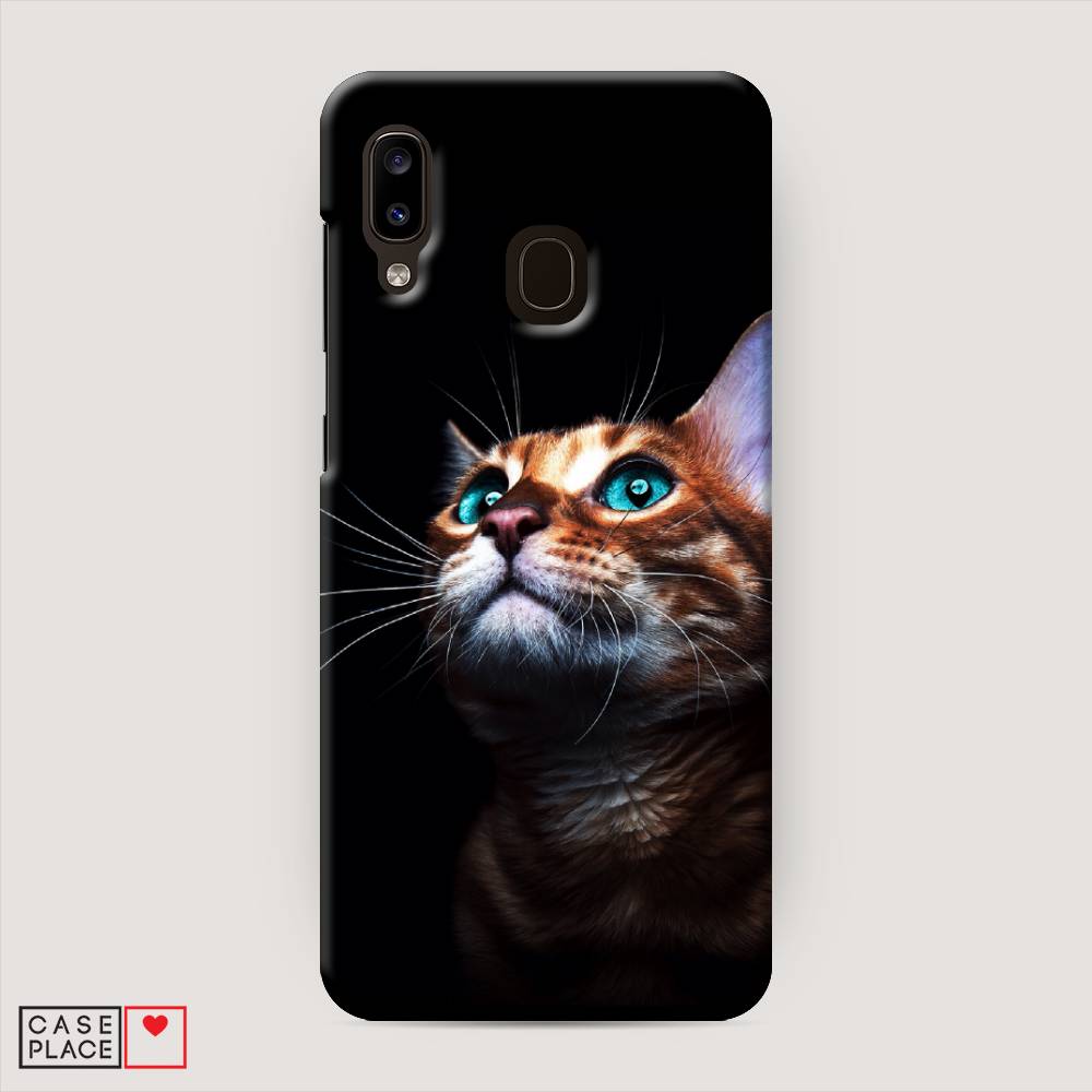 

Пластиковый чехол "Мечтательный кот" на Samsung Galaxy A30, 27520-1