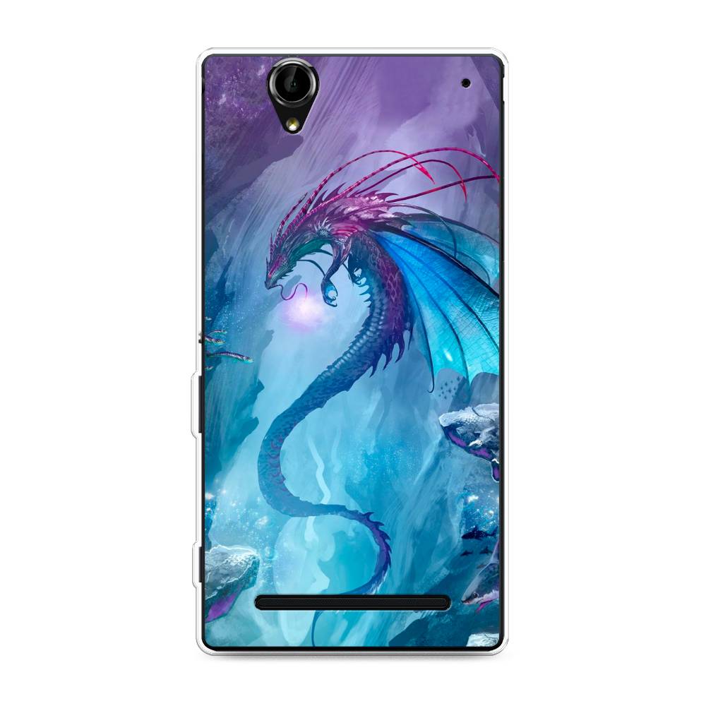 

Чехол Awog на Sony Xperia T2 Ultra "Водный дракон", Разноцветный, 50950-2