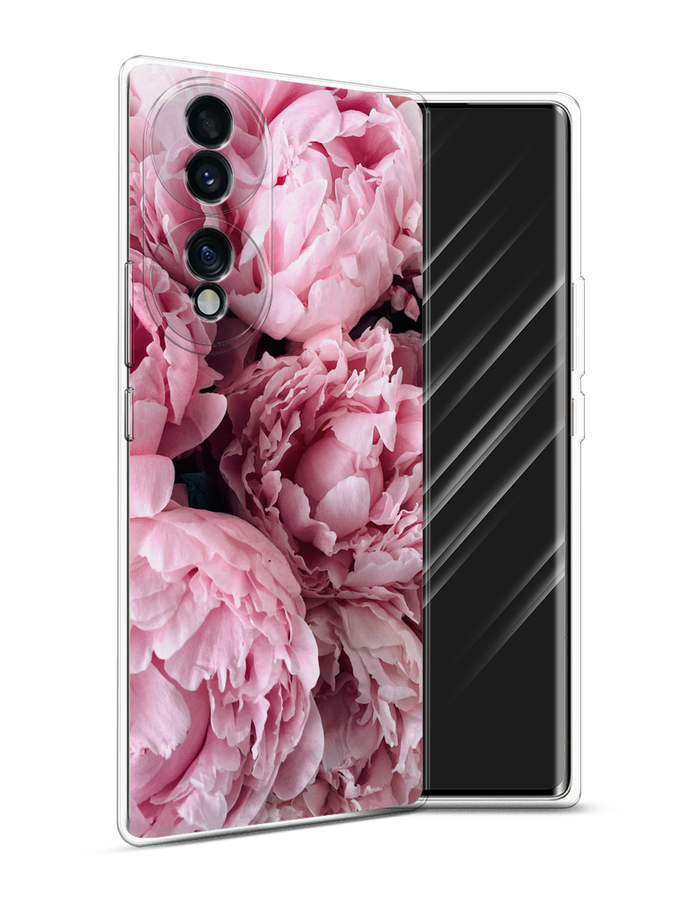 

Чехол Awog на Honor 70 "Нежные пионы", Разноцветный, 6108250-8