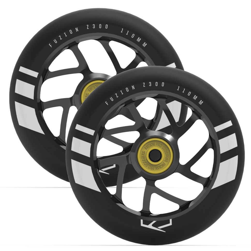 Колеса Fuzion 110 mm Wheel (pair) - Black Ano / Black PU